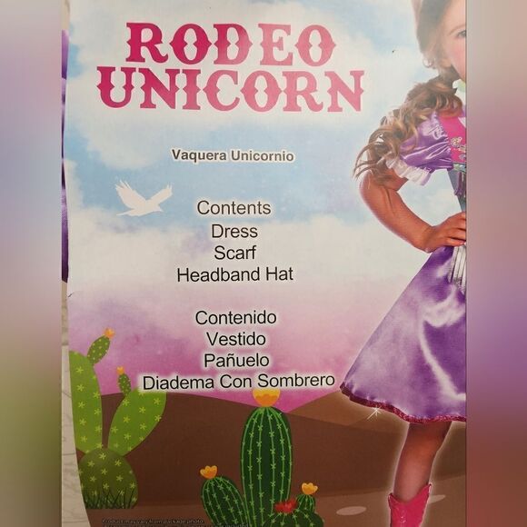 Rodeo Unicorn Girls Halloween Costume Size Infant 2T - Picture 5 of 5